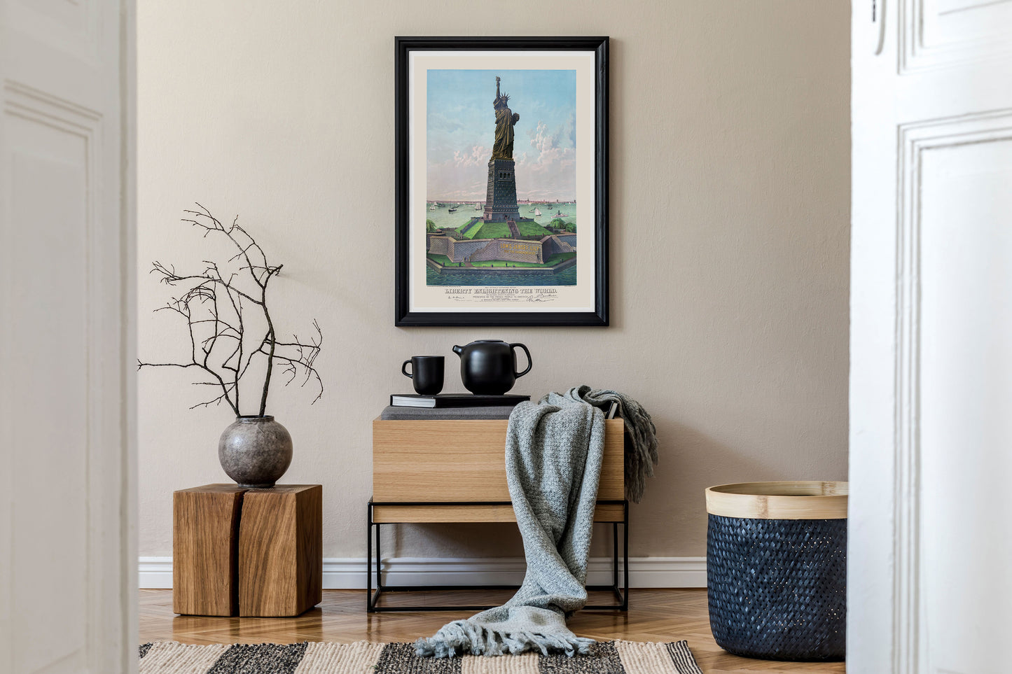 Liberty Enlightening the World, Statue of Liberty illlustration, New York (1884)