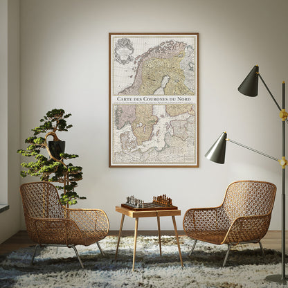 Map – Carte des Courones du Nord (1792)