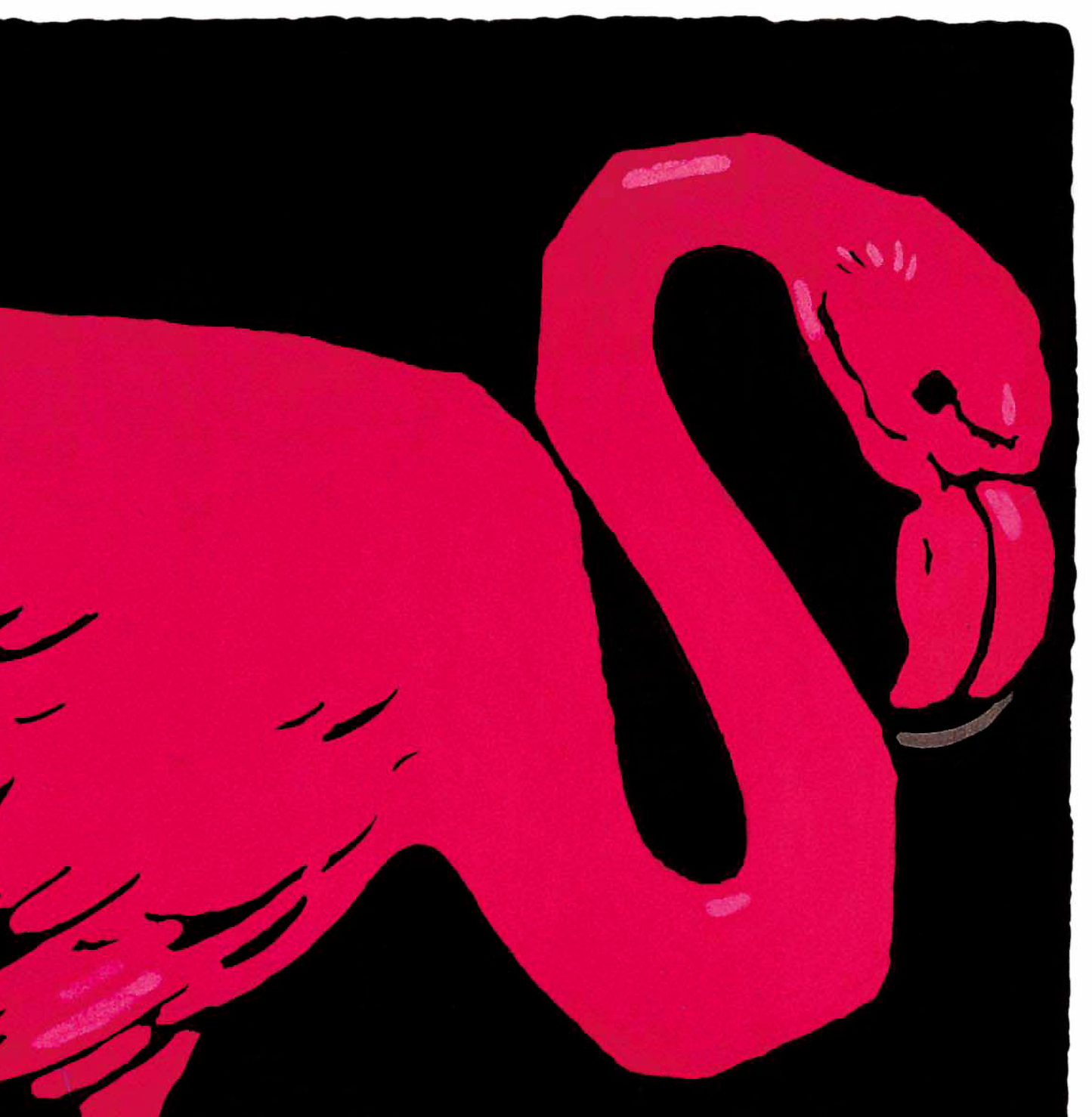 Ludwig Hohlwein, Pink Flamingo, Zoo Poster (1912)