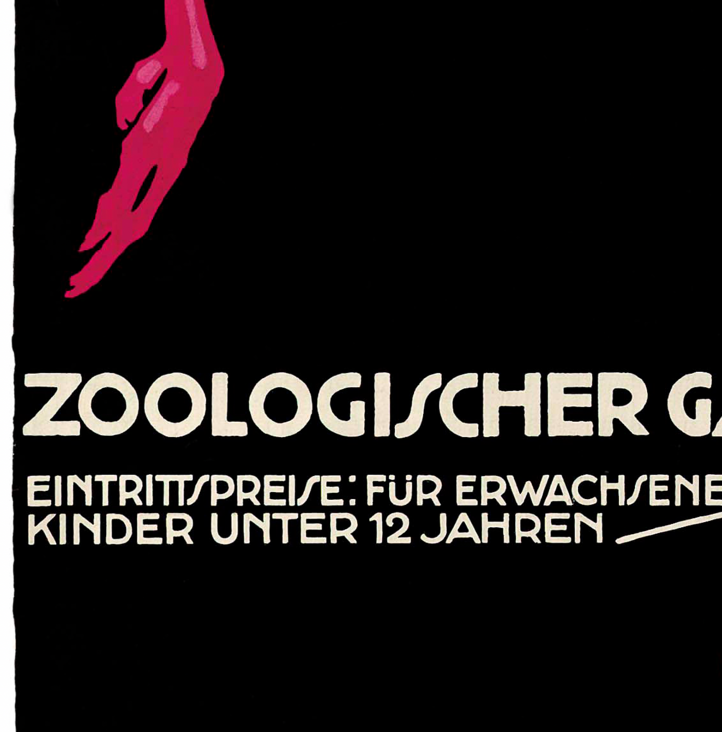 Ludwig Hohlwein, Pink Flamingo, Zoo Poster (1912)