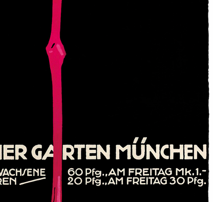 Ludwig Hohlwein, Pink Flamingo, Zoo Poster (1912)